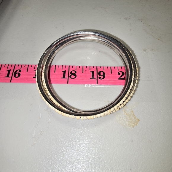 Set of 4 Bohemian Style Metal Bangle Bracelets - Picture 2 of 2